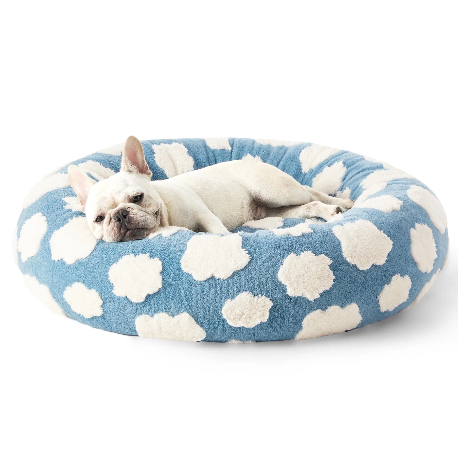 Lesure Waterproof Pet Blanket for Dogs & Cats -Sided Jacquard Shag & Sherpa Fleece Blanket for Pets and Humans, 3D Textured Cloud Pattern, Machine Washable, Durable & Portable, Soft Couch Protector